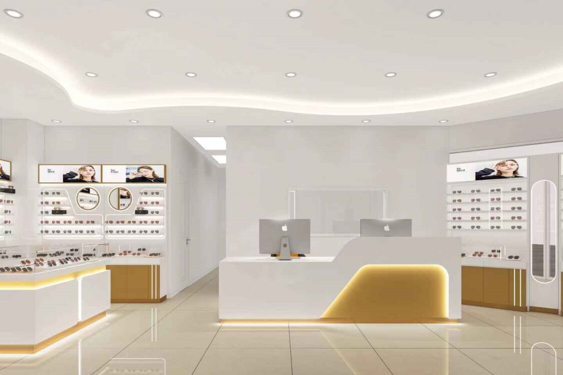 Eyewear Display Cabinet With Lightbox