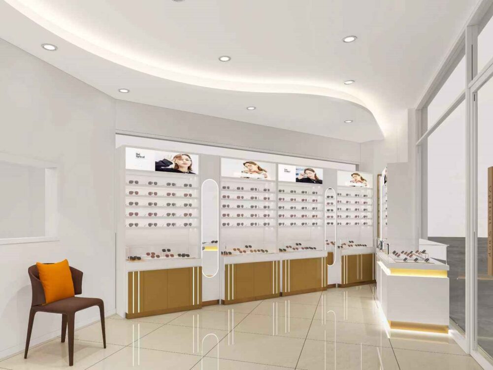 Eyewear Display Cabinet With Lightbox