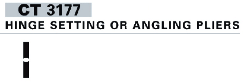 Hing Setting Or Angling Pliers